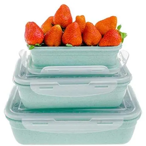 Numyton Essensbehälter mit Deckeln, Lunchbehälter, BPA-frei, Wiederverwendbar, Dicht, BPA-frei, für Kühlschrank, Geschirrspüler & Mikrowelle