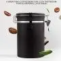 Boîtes à Café Hermétiques AUOKER, Acier Inoxydable – Valve CO2 Unidirectionnelle, Pignon de Suivi de Date et Cuillère Mesurante - Pour Conserver Plus Longtemps les Graines et les Morceaux de Café Frais. Boîtes à Café Hermétiques AUOKER, Acier Inoxydable – Valve CO2 Unidirectionnelle, Pignon de Suivi de Date et Cuillère Mesurante - Pour Conserver Plus Longtemps les Graines et les Morceaux de Café Frais.