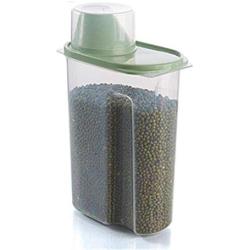 Kitchen Food Storage Jar Airtight Food Storage Kitchen Glass Jar Moisture-Proof Home Multi-Purpose Jam Bottle Cruet Storage Tank Plastic Transparent, Green 2.5L