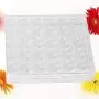 Klare Kunststoff-Perlenbehälter Box, staubdicht, transparenter Schreibtischbehälter für Farben, Schmuck, Medikamente, Display-Behälter, 30 Gitter