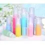 Bouteilles vides de maquillage Macaron en plastique 30ml (6 pièces) - Pompe pour lotion, conteneur portable pour cosmétiques, soins du visage, nettoyant facial, flacons d'émulsion, distributeur d'huile essentielle (Couleur aléatoire).