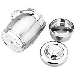 Thermos Food Jar Drum Shape Thermos Stainless Food Flask Vacuum Insulated Food Containers Portable Bag (Size : 1600ML)