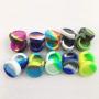 YOFUCA Silicone Container Dab Wax 5ml Food Grade Non Stick Little Jar Oil Storage Rubber Containers Multi Color 100pcs (100, 5ML)