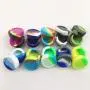 YOFUCA Silicone Container Dab Wax 5ml Food Grade Non Stick Little Jar Oil Storage Rubber Containers Multi Color 100pcs (100, 5ML)