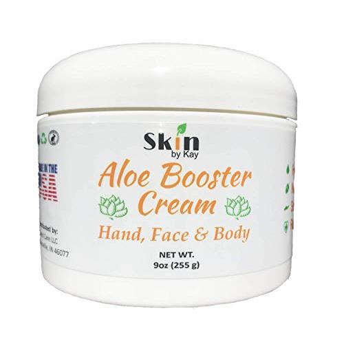 Aloe Vera Cream Face Moisturizer - Organic Shea Butter, Jojoba Oil-Rosacea, Psoriasis Lotion - Eczema Cream (9 oz)