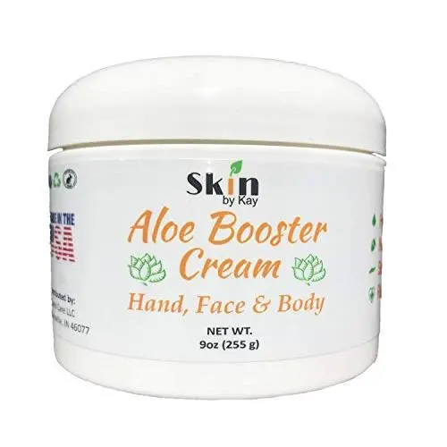 Aloe Vera Creme für Gesicht – Bio Sheabutter, Jojobaöl – Für Rosacea, Psoriasis, Ekzeme (9 oz)