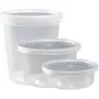 DuraHome Food Storage Containers with Lids 8oz, 16oz, 32oz Freezer Deli Cups Combo Pack, 44 Sets BPA-Free Leakproof Round Clear Takeout Container Meal Prep Microwavable (44 Sets - Mixed sizes) DuraHome Food Storage Containers with Lids 8oz, 16oz, 32oz Freezer Deli Cups Combo Pack, 44 Sets BPA-Free Leakproof Round Clear Takeout Container Meal Prep Microwavable (44 Sets - Mixed sizes)