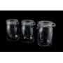 Zeckos 1, 2, 3 Vintage Look Glass Storage Jars Three Piece Set