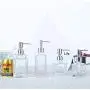 1PCS 250ml/8.5 OZ Empty Refillable Glass Shampoo Square Bottles Cosmetics Jar Pot Case Holder With Silver Pump Head And Locking System For Cleanser Makeup Essential Oil Lotion Liquids Bottles(Clear) 1PCS 250ml/8.5 OZ Empty Refillable Glass Shampoo Square Bottles Cosmetics Jar Pot Case Holder With Silver Pump Head And Locking System For Cleanser Makeup Essential Oil Lotion Liquids Bottles(Clear)