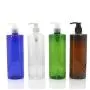 2 STÜCKE 500ML 17OZ Grüne Leere Kunststoff-Pumpflaschen mit Zufälliger Farb-Pumpenkopf für Duschgel, Shampoo, Lotion, Conditioner, Aufbewahrungsbehälter, Wiederbefüllbar, Tragbar für Reisen und Heimgebrauch