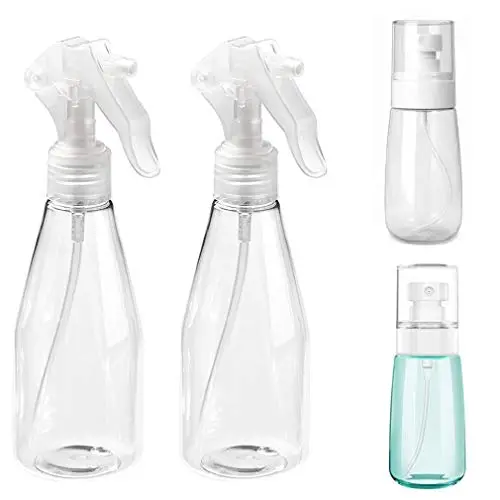 Pulvérisateurs Newpow Pack de 4 (7oz et 2.5oz), Plastique Dur Résistant, Corrosion-Résistant, Conception Anti-Fuite, Adapté à Plusieurs Liquides Pulvérisateurs Newpow Pack de 4 (7oz et 2.5oz), Plastique Dur Résistant, Corrosion-Résistant, Conception Anti-Fuite, Adapté à Plusieurs Liquides