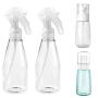 Spray Bottles Newpow Portable Family 4 Pack (7oz & 2.5oz) Durable Hard Plastic, Corrosion-Resistant, Leak-Proof Design, Suitable for Multiple Liquids