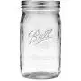 Glasen Mason-Jar mit Deckel und Bänder, weite Öffnung, 12 Stück (32 oz)