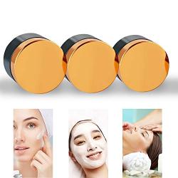 Cosmetic Container Portable Travel Cream Jar Empty Amber Glass Bottle, 6 Pcs 30 ml Refillable Container Brown Glass Jar, Lid and Lining Transparent Jar for Cosmetic Cream Lotion Essential Oil