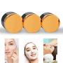 Cosmetic Container Portable Travel Cream Jar Empty Amber Glass Bottle, 6 Pcs 30 ml Refillable Container Brown Glass Jar, Lid and Lining Transparent Jar for Cosmetic Cream Lotion Essential Oil