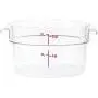 Cambro RFSCW2135 Camwear 2-Quart Clear Round Food Storage Container with Cambro RFSCWC2135 Clear Round Lid Cambro RFSCW2135 Camwear 2-Quart Clear Round Food Storage Container with Cambro RFSCWC2135 Clear Round Lid