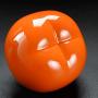Cereal Containers Mini Creative Handmade Ceramic Tea Cans, Exquisite Persimmon Shape Containers (color : A, Size : S)
