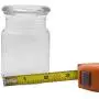 Clear Glass Herb Stash Jar with Lid 4.5 oz with Lifes a beach Logo from Smoke Promos