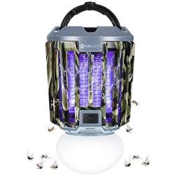 YUNLIGHTS Bug Zapper Light, 2 in 1 Portable LED Mosquito Killer Lamp Rechargeable Killer Lights, IPX6 Waterproof Mosquito Zapper Indoor & Outdoor for Patio, Porch, Home, Camping, Hiking, Tent