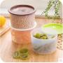 Kitchen Food Storage Jar Airtight Food Storage Kitchen dryland storage container microwave in sealed tank food retail food fridge admit tank admit organize cartridge (Color : Espresso Brown)