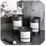 Black Iron Nordic Storage Tank Metal Planting Pot Groceries Aromatherapy Jewelry Candy Storage Jar Home Organizer Decor,Black No Cover M