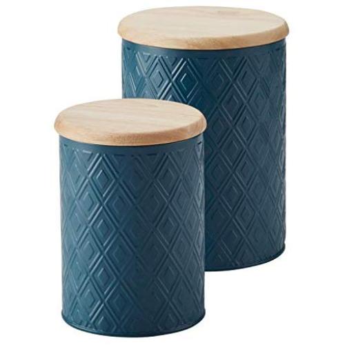 Ayesha Curry 47534 Pantryware Food Storage Container / Food Storage Jar - 2 Piece, Blue