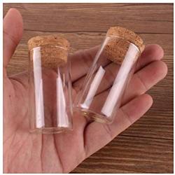 24pcs 20ml Size 2750mm Test Tube With Cork Stopper Spice Bottles Container Jars Vials DIY Craft