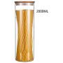 Glass Sealed Jars, Moisture-Proof Kitchen Food Containers, Storage Of Spices/Pasta/Oatmeal/Cereals