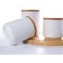 White Ceramic Kitchen Canister Container with Airtight Wood Lid Food Storage Jar Sugar Container Salt and Pepper Storage Containers Candy Jar Spices and Tea Jar Coffee Canister,23.7 Floz White Ceramic Kitchen Canister Container with Airtight Wood Lid Food Storage Jar Sugar Container Salt and Pepper Storage Containers Candy Jar Spices and Tea Jar Coffee Canister,23.7 Floz