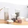 TOPBATHY Küchen Lebensmittel Behälter Deckel, Klare, Belüftete Trocken Lebensmittel Aufbewahrung Organizer mit Waage für Kühlschrank Schrank Snacks Pantry Größe 1800ml