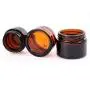 3Pcs 50g/1.7oz Portable Amber Glass Jars with White Inner Liners and Black Lids Empty Refillable Makeup Storage Container Bottle Cans Dispenser for Lotion Cream Foundation Lip Balm 3Pcs 50g/1.7oz Portable Amber Glass Jars with White Inner Liners and Black Lids Empty Refillable Makeup Storage Container Bottle Cans Dispenser for Lotion Cream Foundation Lip Balm