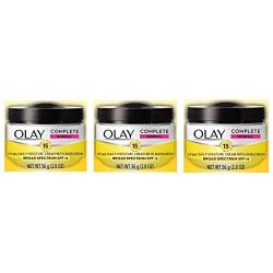 Face Moisturizer by Olay Complete All Day UV Moisture Cream with Sunscreen SPF 15, Normal Skin, 2 Ounce (Pack of 3)