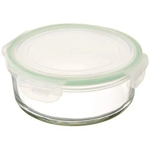 25-ounce Round Tempered Glass Food Storage Container with Locking Lid. #37-375 25-ounce Round Tempered Glass Food Storage Container with Locking Lid. #37-375
