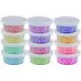 Klarsichtige Slimebehälter mit Deckeln – 40er Pack, wasserdichte Kunststoff-Schaumstoffbehälter für 2 oz Slime