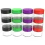 Stalwart 75-0268 12 Piece Storage Jars with Colored Lids, 20ml, Clear Stalwart 75-0268 12 Piece Storage Jars with Colored Lids, 20ml, Clear