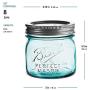 Ball Jars - Blue 8 Ounce Bundled With SEWANTA Jar opener (8 Pack)