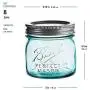 Ball Jars - Blue 8 Ounce Bundled With SEWANTA Jar opener (8 Pack) Ball Jars - Blue 8 Ounce Bundled With SEWANTA Jar opener (8 Pack)