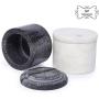 NikkisPride Unique Salt and Pepper Cellar Box Green Marble and White Marble Covered with marble lid Set of 2 (Black and White)