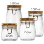 Glass Sealed Jars, Kitchen Household Grain Storage Tanks, Storage Jam/Honey/Coffee/Nuts