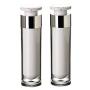 2PCS 50ml Leere Tragbare Acryl Airless Pump Flasche Make-up Gesichtskrem Lotion Ätherisches Öl Kosmetische Waschbehälter Reisegröße Behälter Glasbehälter