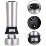 JUSTDOLIFE Electric Pepper Grinder Stainless Steel Double Sized Spice Mill Durable Salt Grinder