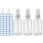 2oz / 60ml Glass Spray Bottles for DIY Refill, Essential Oils, Pillow Mists,Fine Mist Spray -3Packs Transparent