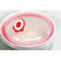 Microwavable Ceramic Noodle Bowl with Handle and Seal Fine Porcelain Green Leaf Design (Leaf-7)