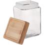 Anchor Hocking Stackable Jar w/ Bamboo Lid, 1.5 Qt