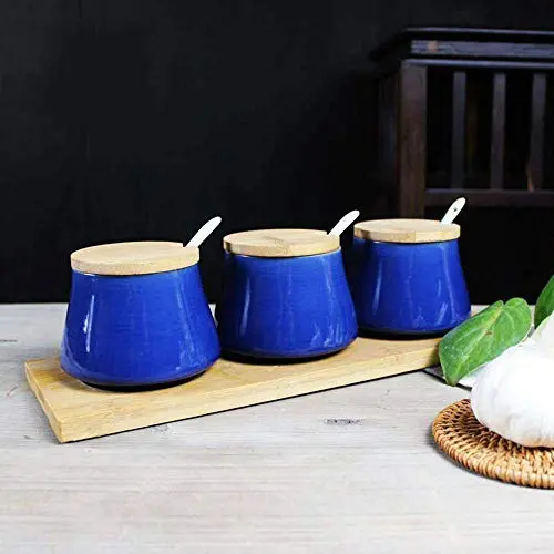 Kitchen seasoning box/Condiment Storage Container with Tray Salt msg jar Spice Jars Box Kitchen seasoning box/Condiment Storage Container with Tray Salt msg jar Spice Jars Box