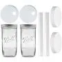 Jarming Collections Boba Cup Reusable Smoothie Cup and Straws 2 Extra Wide Glass Boba Straws (10 Jarming Collections Boba Cup Reusable Smoothie Cup and Straws 2 Extra Wide Glass Boba Straws (10