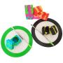 SZBS A Set Silicone Round Mat 9ml Cube Container Wax Oil Container Concentrate Storage Container Wax Silicone Jar With a Metal Rod (Black, 1)