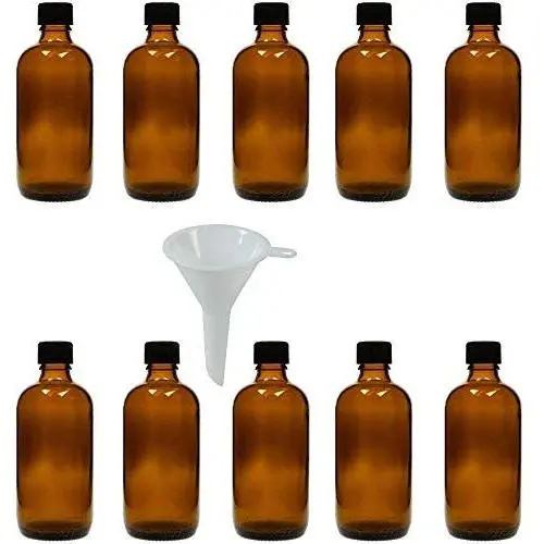 Bouteilles Doseuses Viva Haushaltswaren, 10 x 10 ml, Bouteilles en Verre d'Apothicaire avec Punte, Marron, Incl. Passe-Bouchon, Verre, Marron, 100 ml Bouteilles Doseuses Viva Haushaltswaren, 10 x 10 ml, Bouteilles en Verre d'Apothicaire avec Punte, Marron, Incl. Passe-Bouchon, Verre, Marron, 100 ml