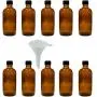 Bouteilles Doseuses Viva Haushaltswaren, 10 x 10 ml, Bouteilles en Verre d'Apothicaire avec Punte, Marron, Incl. Passe-Bouchon, Verre, Marron, 100 ml Bouteilles Doseuses Viva Haushaltswaren, 10 x 10 ml, Bouteilles en Verre d'Apothicaire avec Punte, Marron, Incl. Passe-Bouchon, Verre, Marron, 100 ml