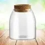 Réservoir Transparent en Ver de 500ml avec Bouchon (Bouchon de Forme Bouton, S) pour Aliments, Graines, Contenant Scellé Réservoir Transparent en Ver de 500ml avec Bouchon (Bouchon de Forme Bouton, S) pour Aliments, Graines, Contenant Scellé
